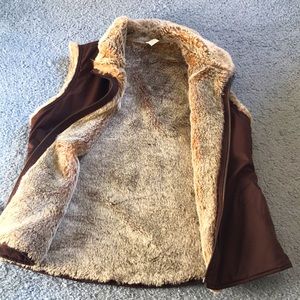 Gap Faux Fur Reversible Vest WM Medium